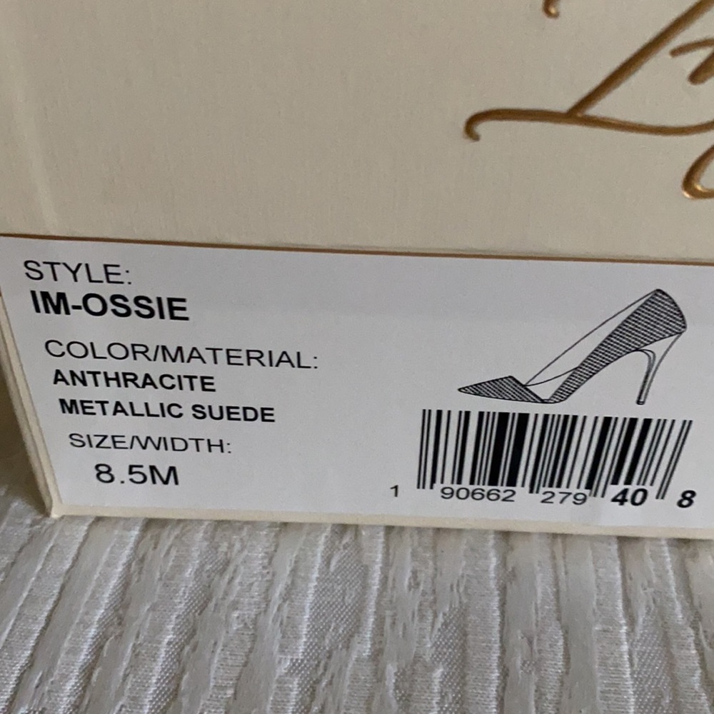 ImagineVince Camuto Ossie Anthracite Metallic Pump - Picture 4 of 4